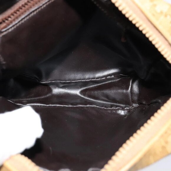 CELINE Macadam Canvas Shoulder Bag PVC Beige Gold Auth ep8051 - Picture 12 of 16